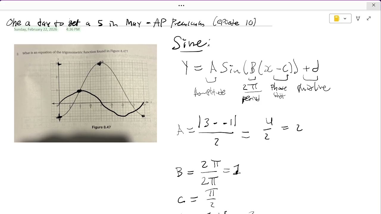 One a Day to Get a 5 in May - AP Precalculus (episode 10)