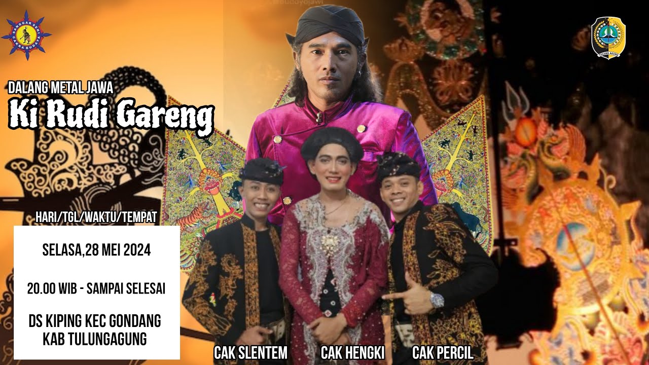 #LIVE WAYANG KULIT KI RUDI GARENG  BT PERCIL CS DI Ds. Kiping Kec. Gondang T.Agung 28 MEI 2024