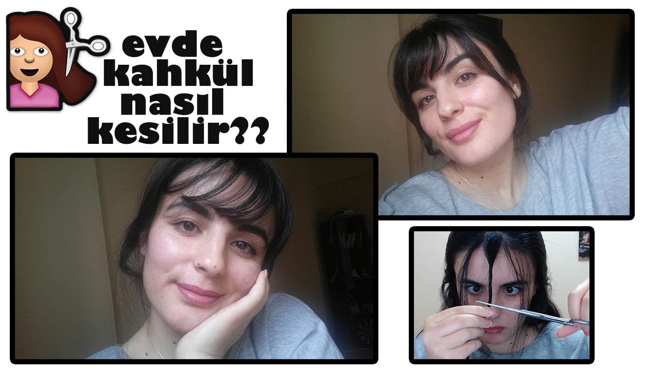 Kahkül Kestim✂  I Evde Kahkül-Kakül-Perçem Nasıl Kesilir ✂💇‍♀️
