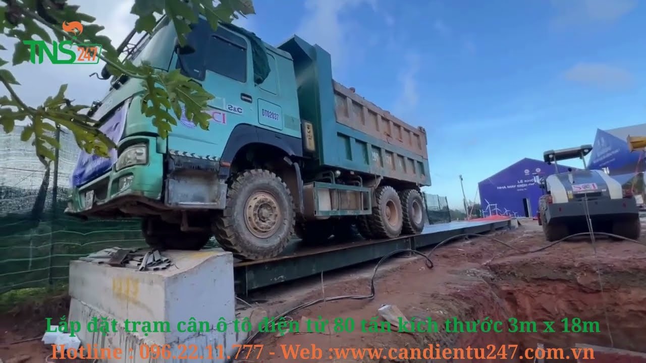Lắp đặt trạm cân ô tô điện tử 80 tấn 3m x 18m tại nhà máy điện gió Hướng Phùng 1 - Tỉnh Quảng Trị
