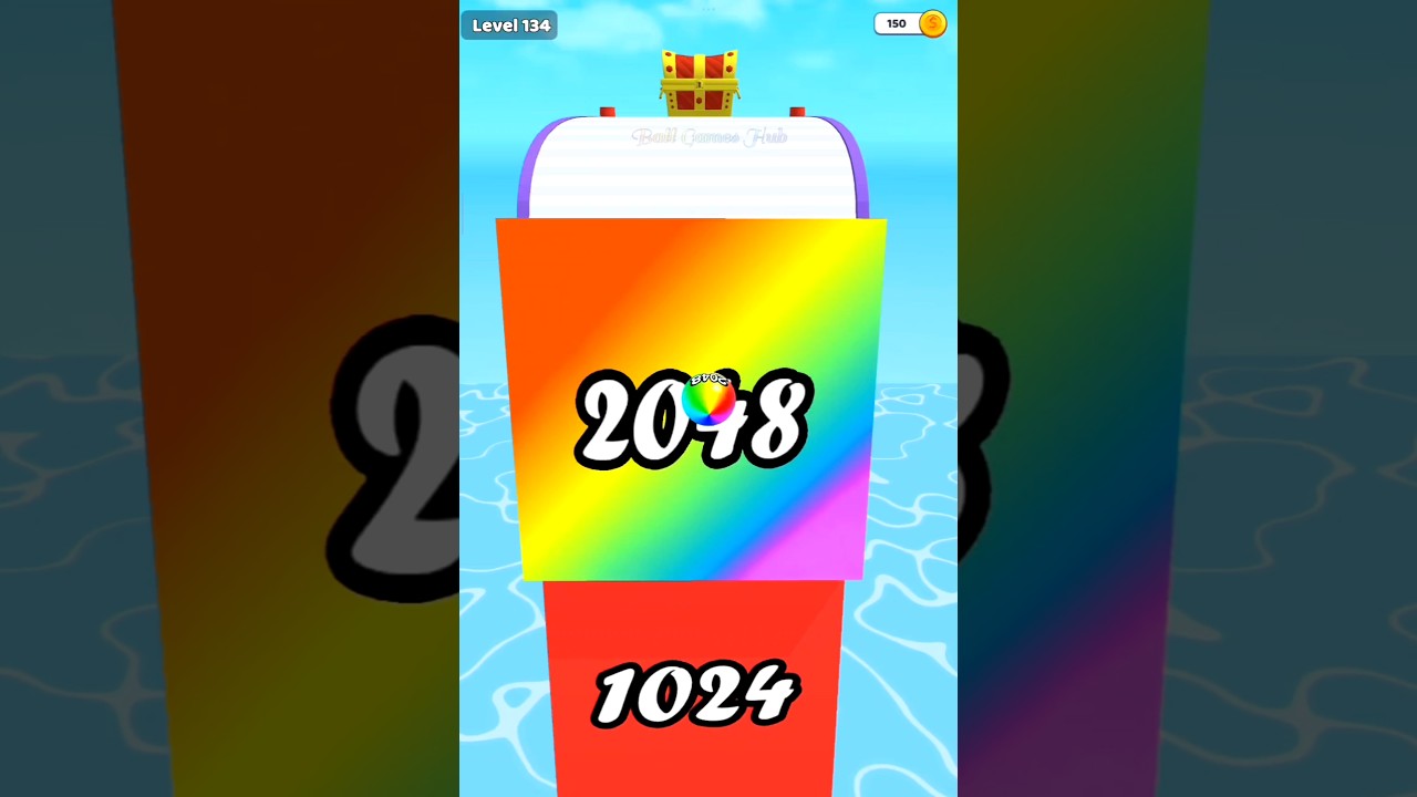 Ball Number Merge 🔢 | Epic Merging Challenge | Can You Hit 2048? #ballgameshub #cutiepie22yt