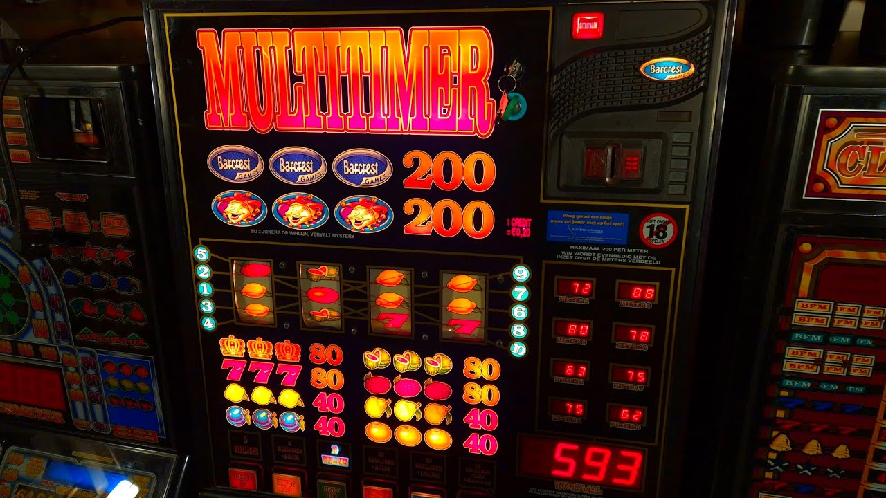 MULTITIMER Inzet 40  2 NUDGES Barcrest Gokkast (Dutch Slot Machine) 