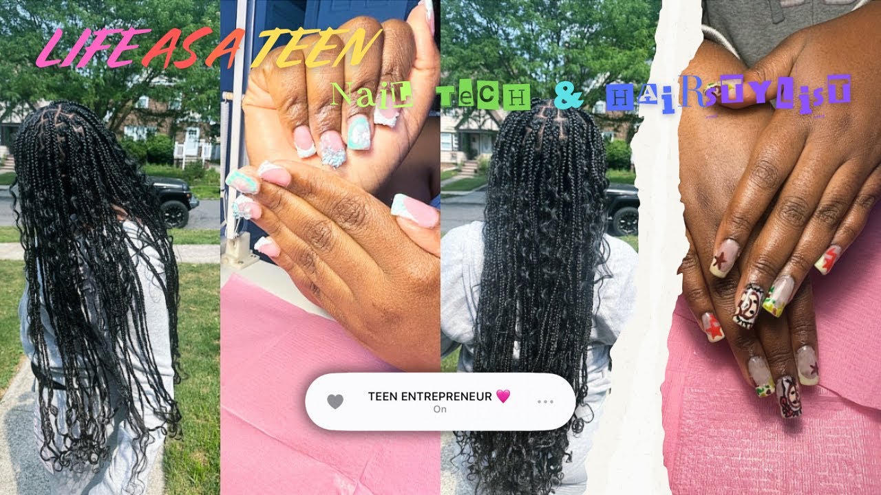 LIFE AS A TEEN NAIL TECH & HAIRSTYLIST ✰ braiding, nails, chat, etc! | ITZSIMPLYKELISE ✰