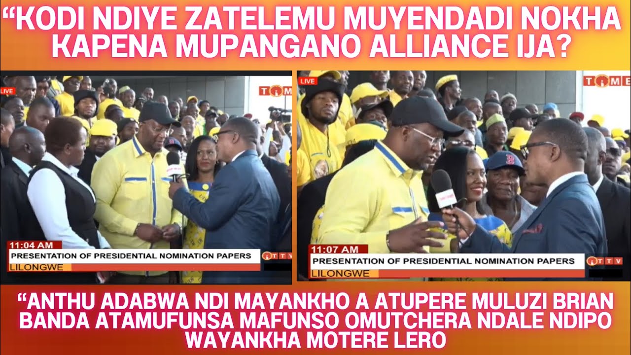 BRIAN BANDA WAMUKHAULITSA NDI MAFUNSO ATUPERE MULUZI ATANGOTULUKA MU HALL YA MEC KOPEREKA MAPEPALA