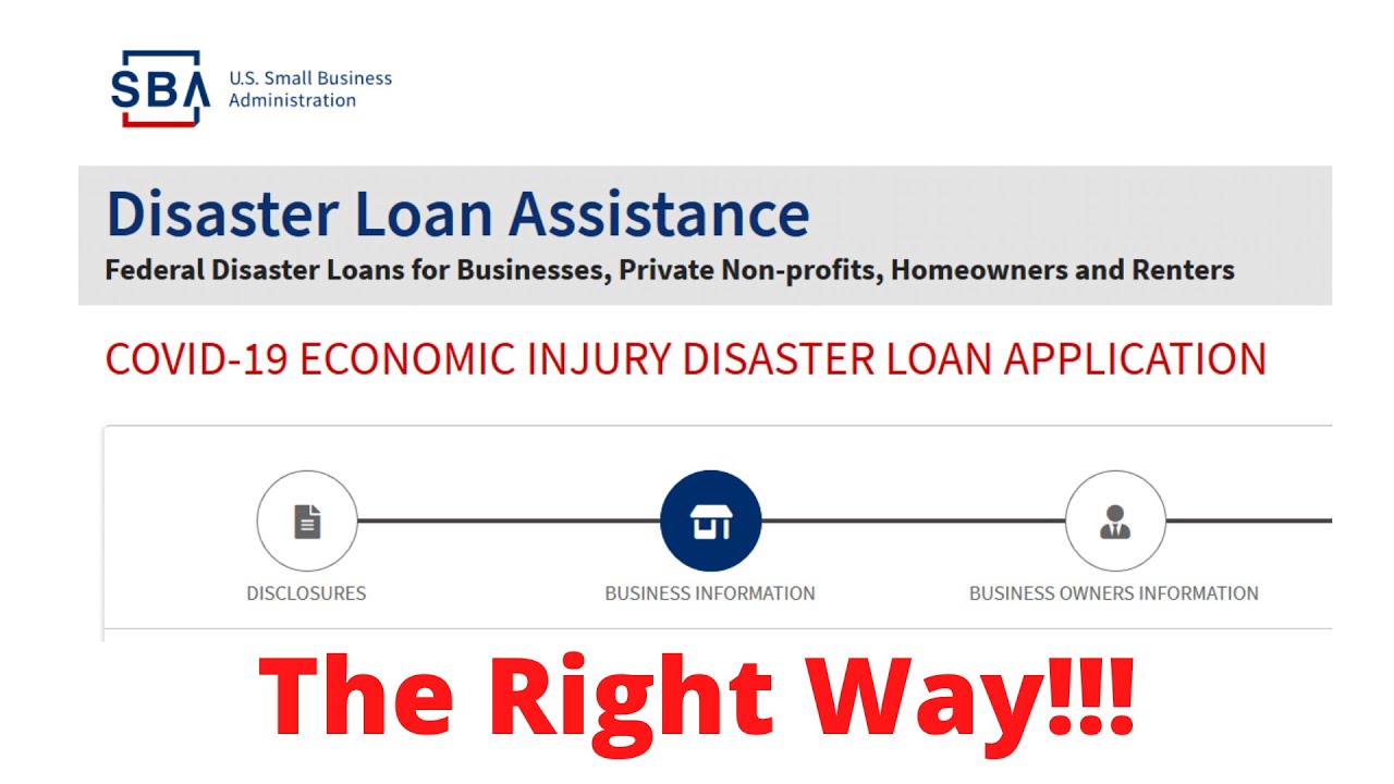 How To Complete The EIDL Loan Application...The Right Way!