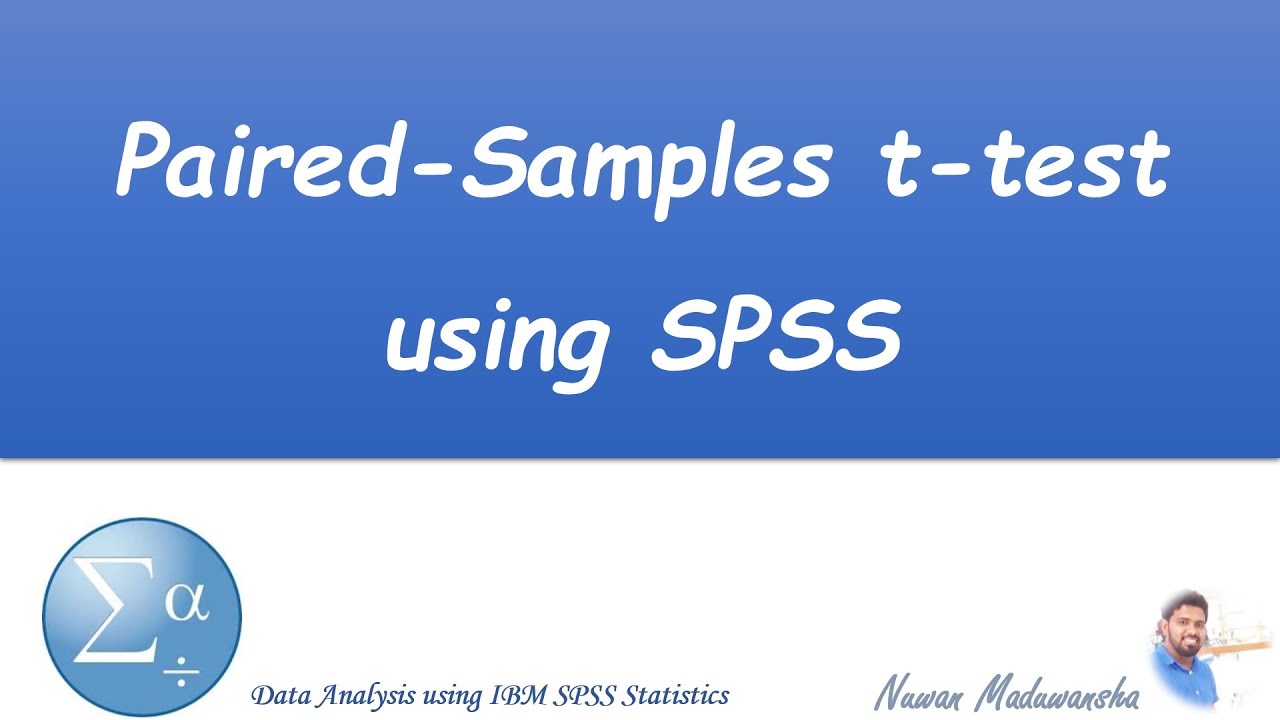 Paired-Samples t-test using SPSS | SPSS Sinhala Tutorial | Data Analysis using SPSS