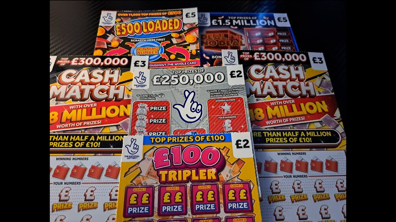 Random selection of scratch cards, £ 20 in play, Profit session incoming