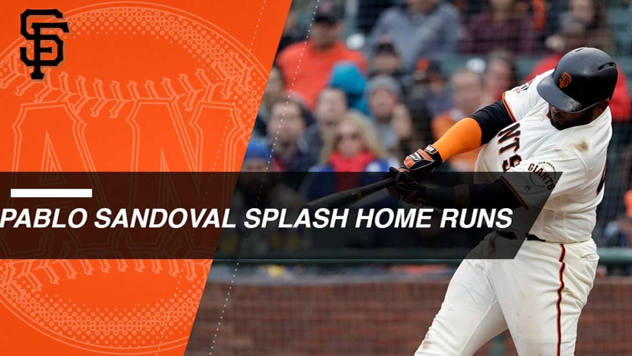All of Sandoval's splash landings in San Francisco