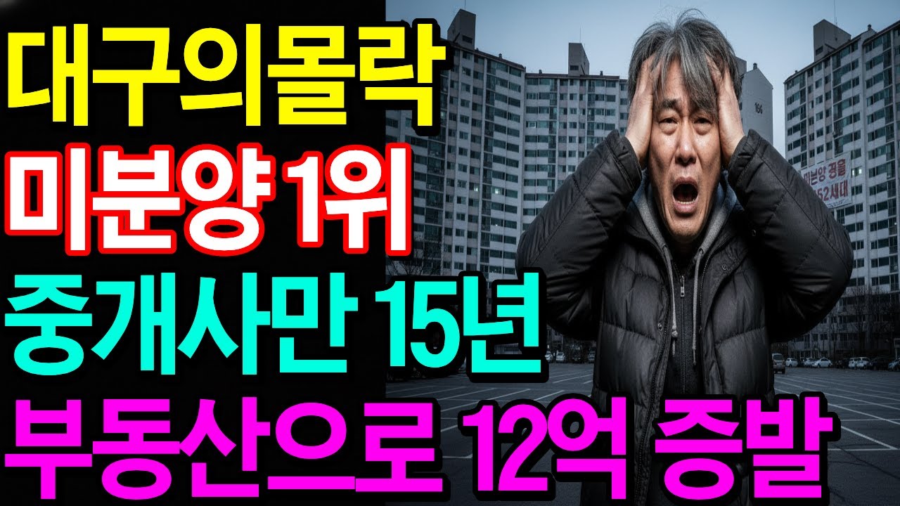 대구 미분양 1위의 진실 - 강남 중개사가 고향에서 망한 이유 |대구의몰락|부동산의몰락|노후사연|오디오북