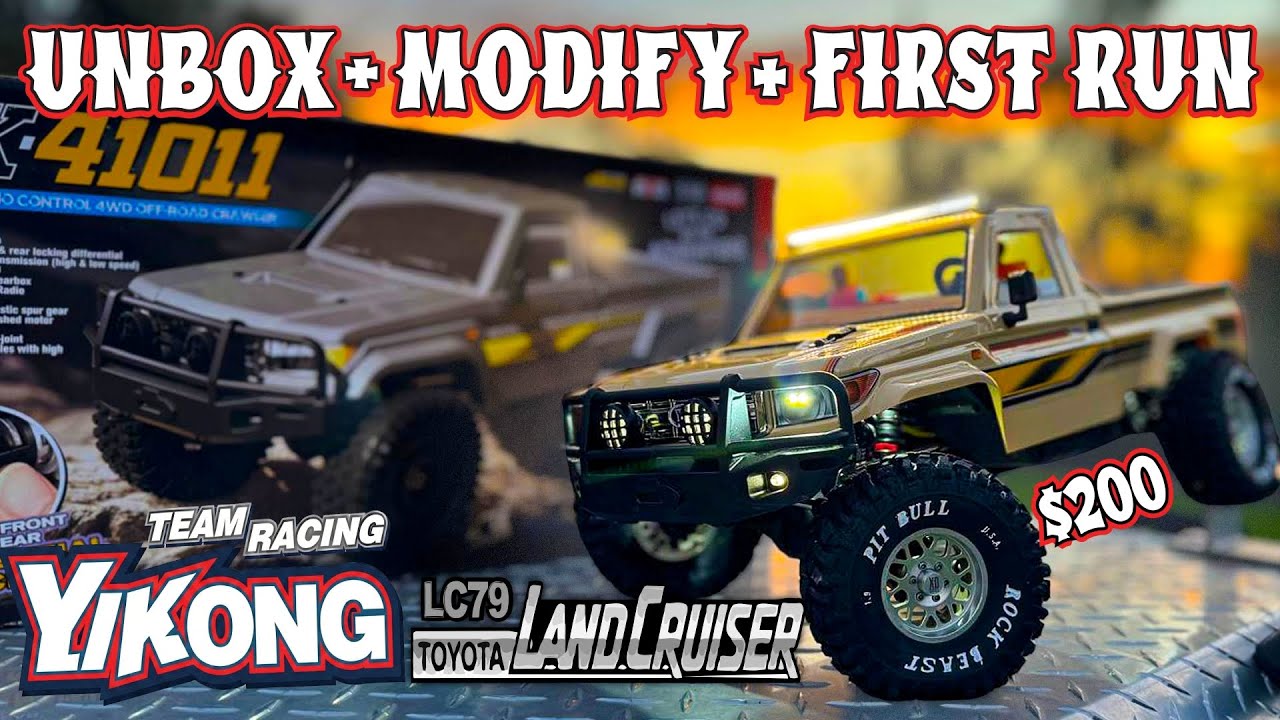 Распаковка и первый запуск Yikong YK41011 LC79 Toyota Land Cruiser