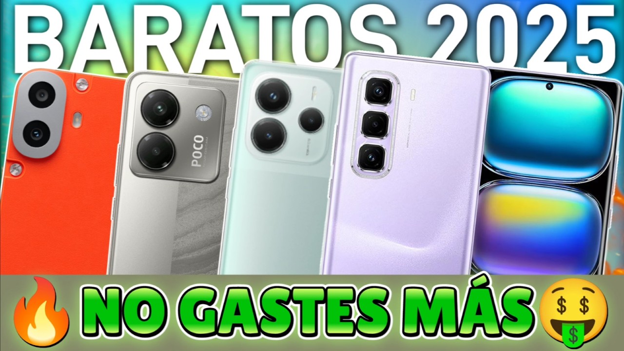 &iexcl;INCRE&Iacute;BLE! CELULARES AMOLED BARATOS😱que PARECEN de GAMA ALTA | TOP 2025