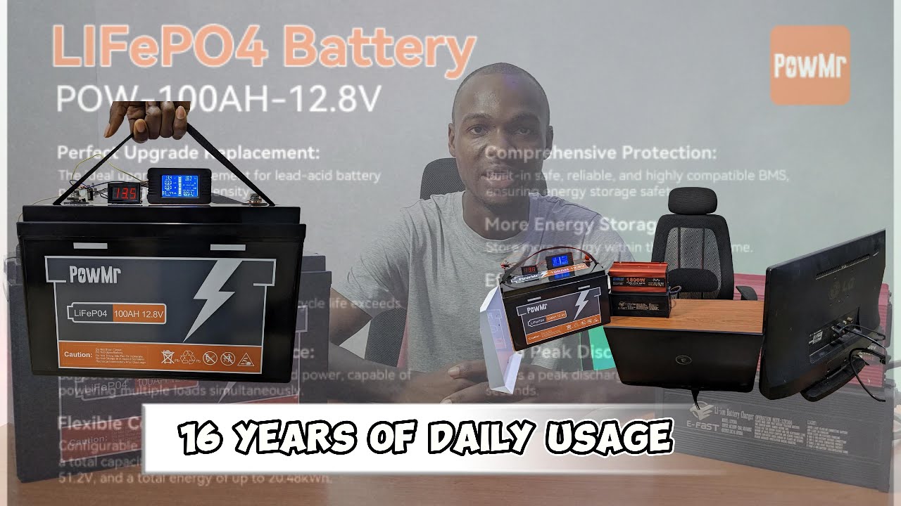 POWMr 100AH 12.8V LifePo4 battery Capacity testing, How long can it last on a single charge?