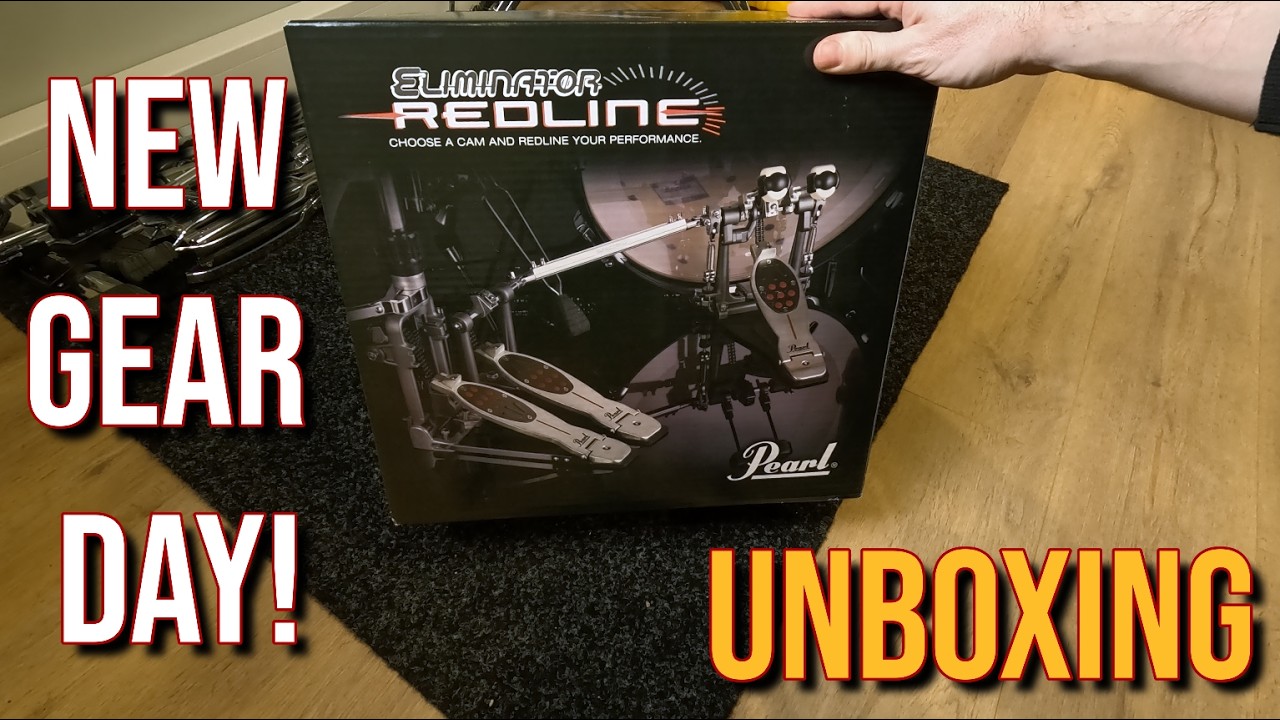 NEW GEAR DAY! Unboxing the Pearl Redline Belt Drive Twin Pedal 🥁🔥