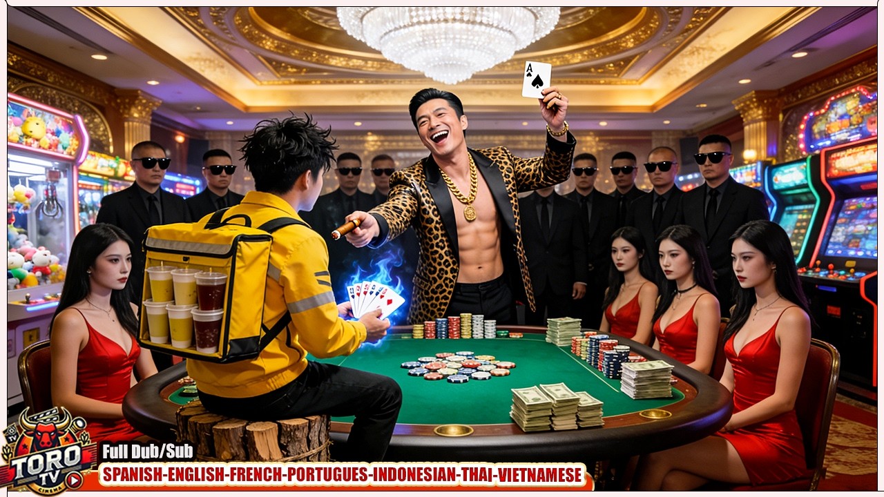 Repartidor Pobre Entra al Casino con Una Moneda, Se Burlan de Él y Resulta ser un Dios del Juego!