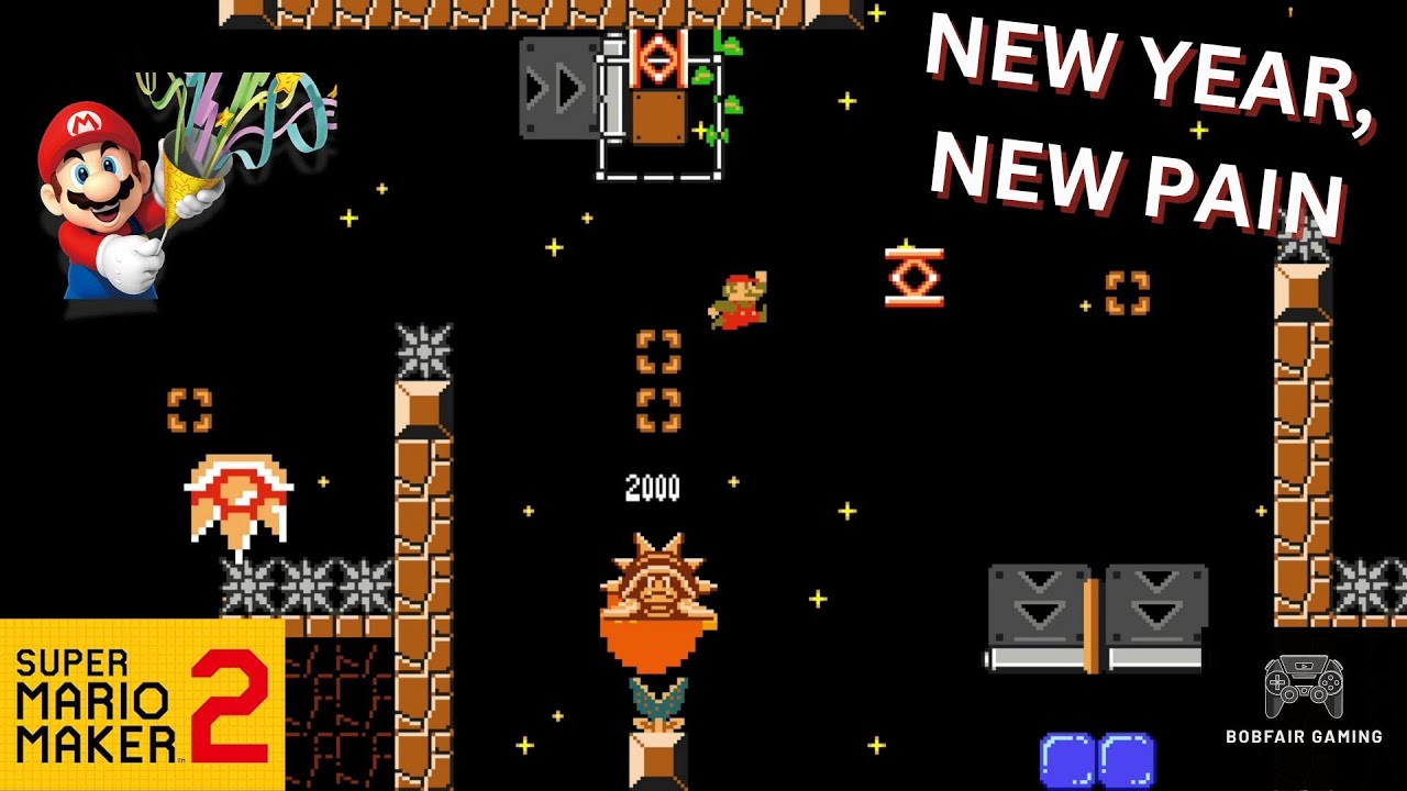 Новый год = Новые страдания 😅 | Популярные уровни в Mario Maker 2