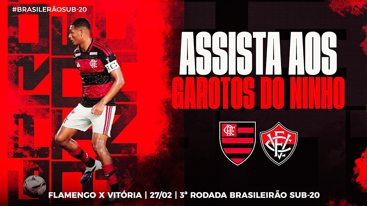 🔴 AO VIVO: FLAMENGO x VITÓRIA | CAMPEONATO BRASILEIRO SUB-20 (27/02/26)