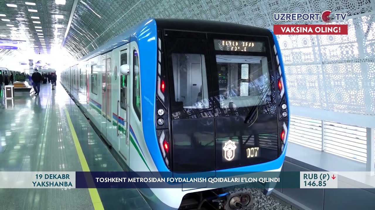 Toshkent metrosidan foydalanish qoidalari e'lon qilindi