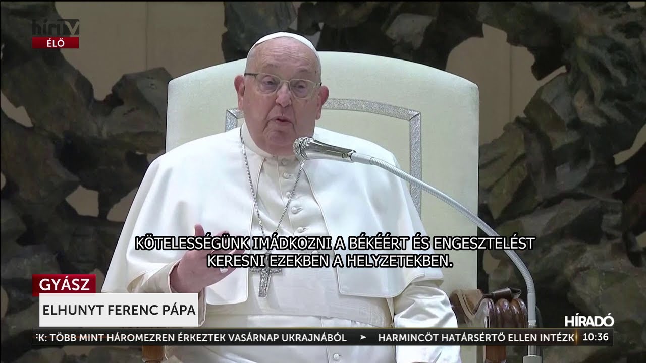 Elhunyt Ferenc pápa