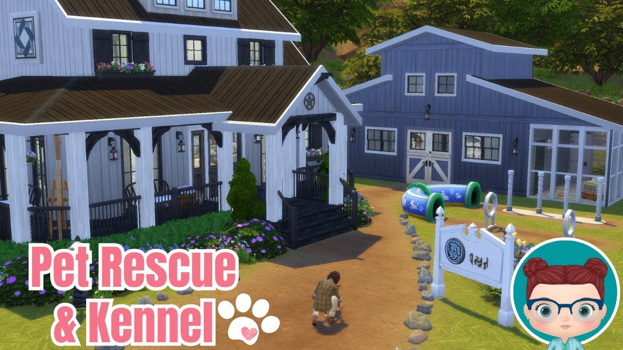 Fur-Ever Home Dog Shelter & Kennel 🐶🏡❤️|| The Sims 4 Speed Build no CC