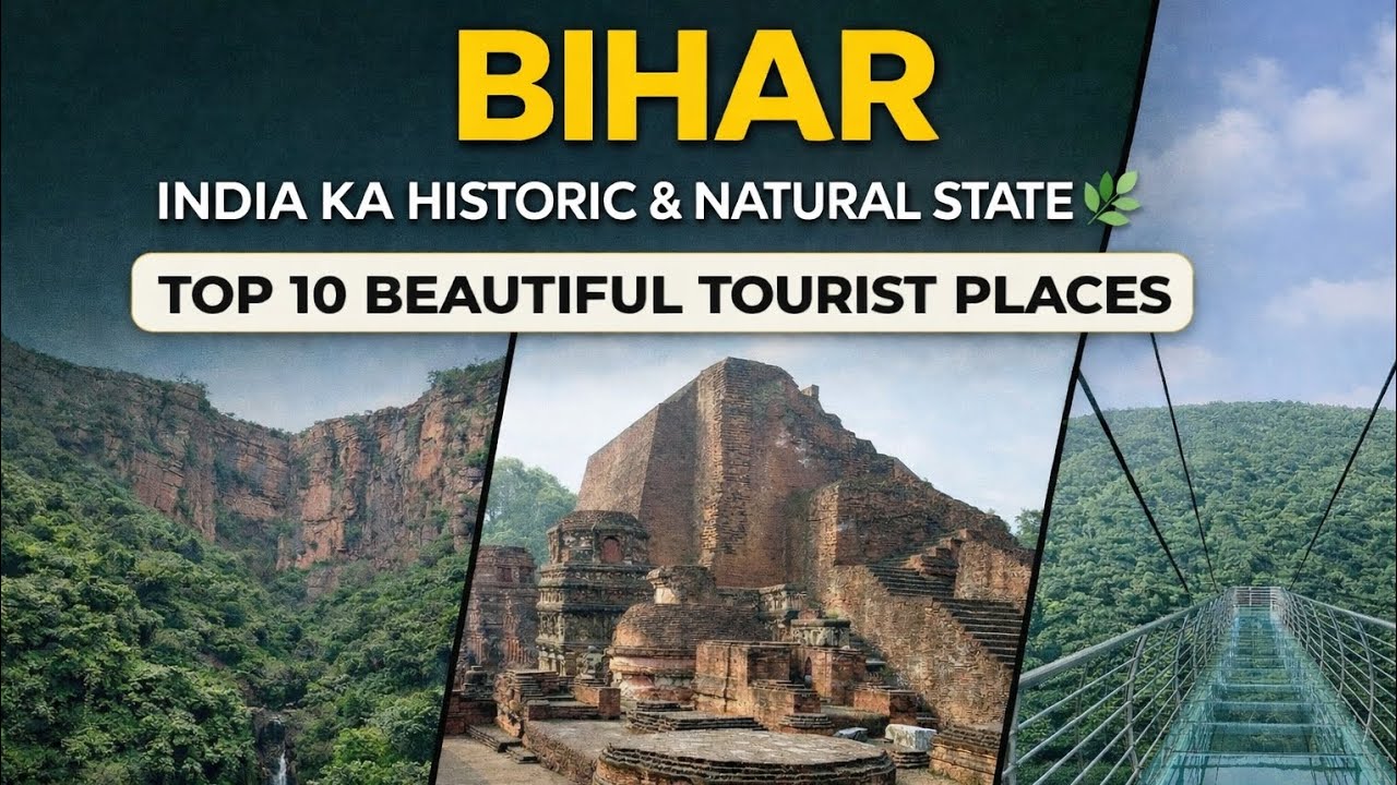 Bihar – Rivers, Hills & Hidden Nature  | Top 10 Tourist Places | State Series