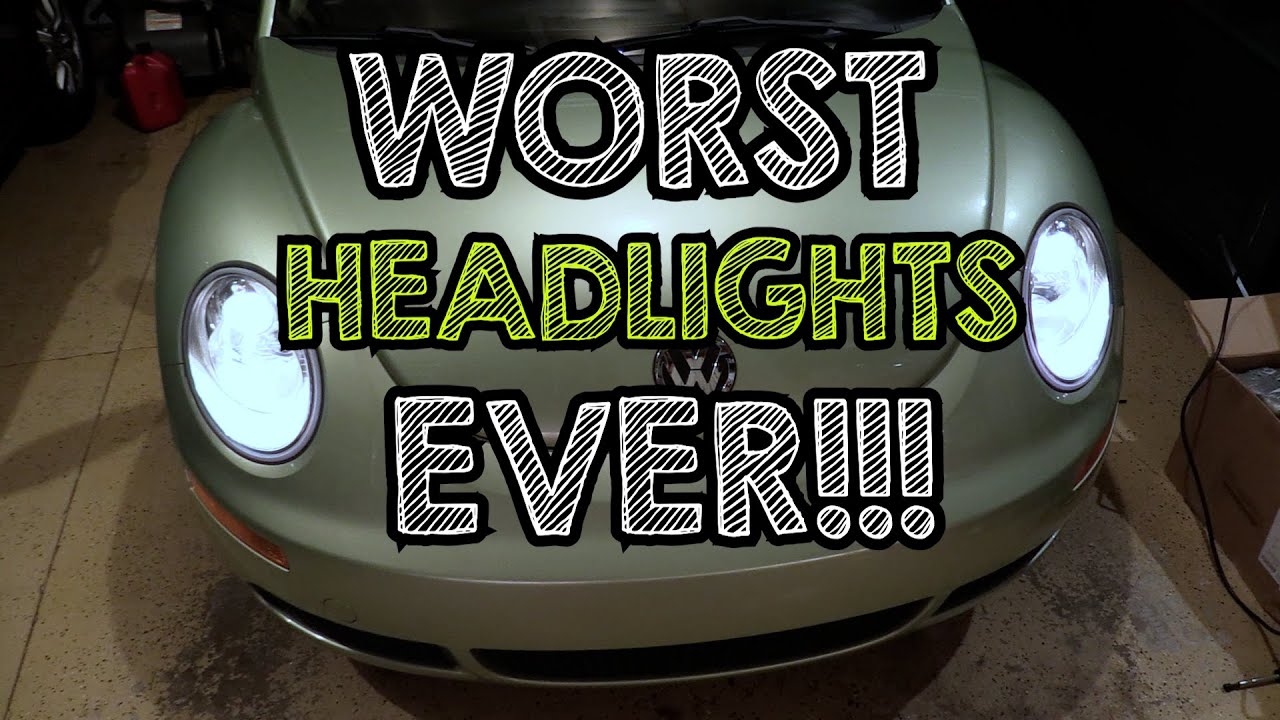 Why are Volkswagen Beetle Headlights so AWFUL???