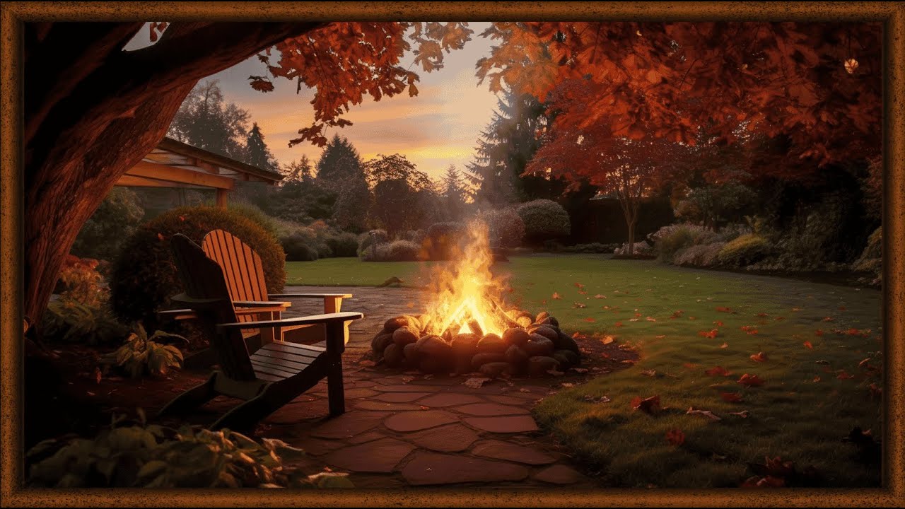 Campfire Autumn in 4K | Frame TV Art Screen Saver | Frame Studio 4K