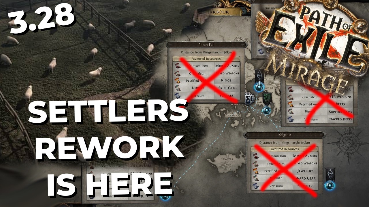 SETTLERS Updates In 3.28 MIRAGE Path Of Exile