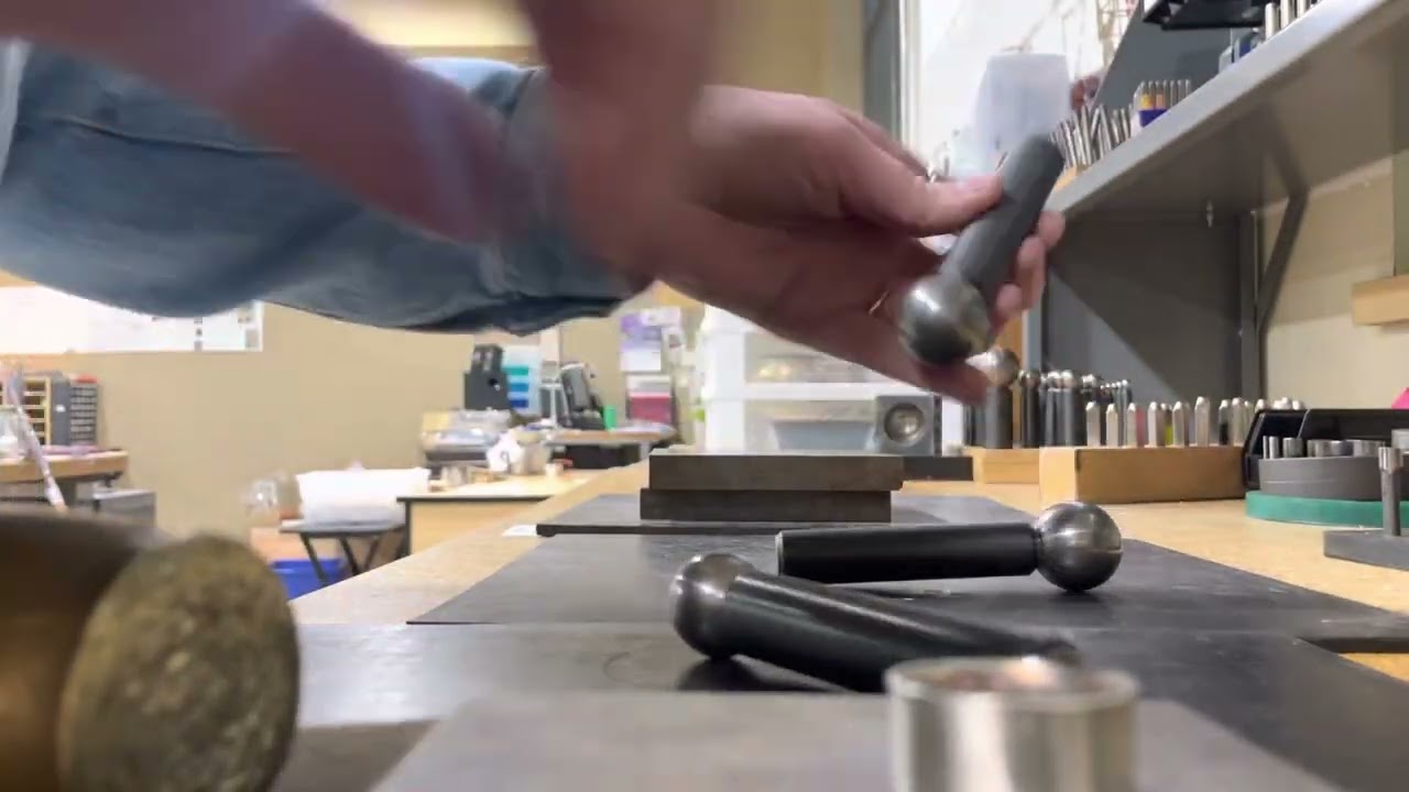Using Dapping Punches to Flare Out a Ring (Spinner Ring)