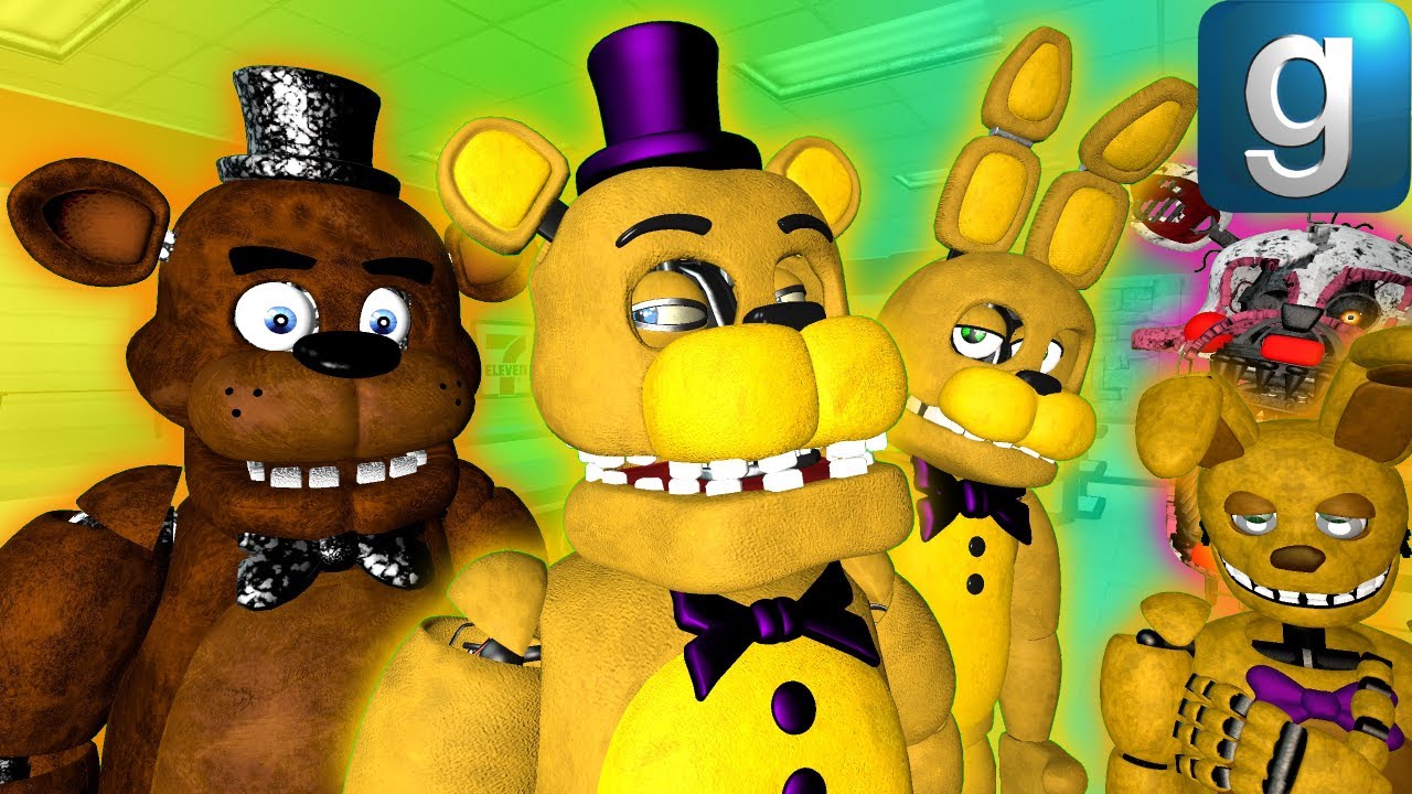 Gmod FNAF | Freddy Finds Fredbear And Springbonnie!