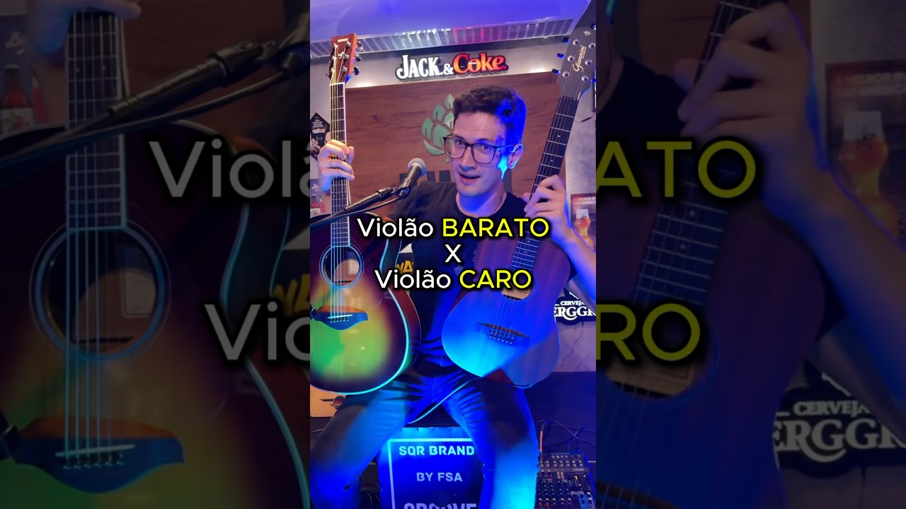 Viol&atilde;o BARATO x Viol&atilde;o CARO (Giannini GTG-36S R$799 vs Yamaha FS-TA R$ 5.300,00)
