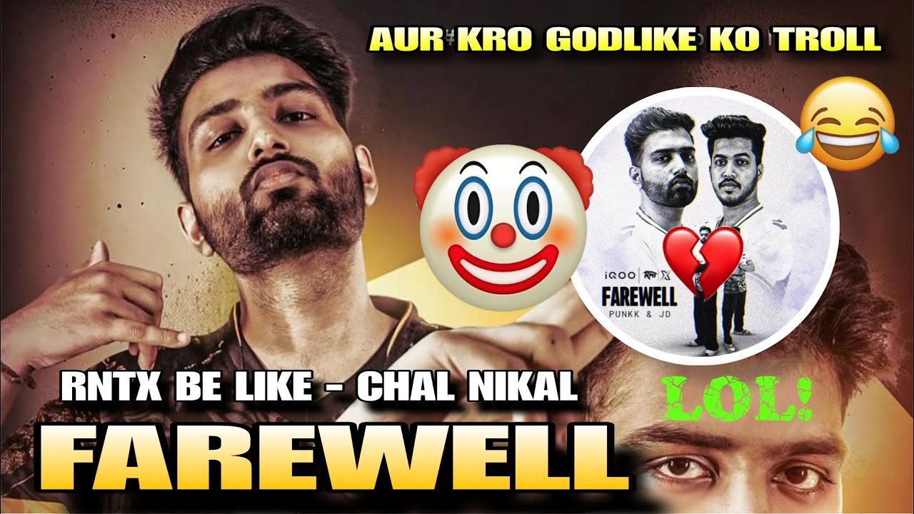 Rntx Be Like - Chal Nikal 😂💀| Punk Farewell 🤡| #bgmi #punk #rntx 