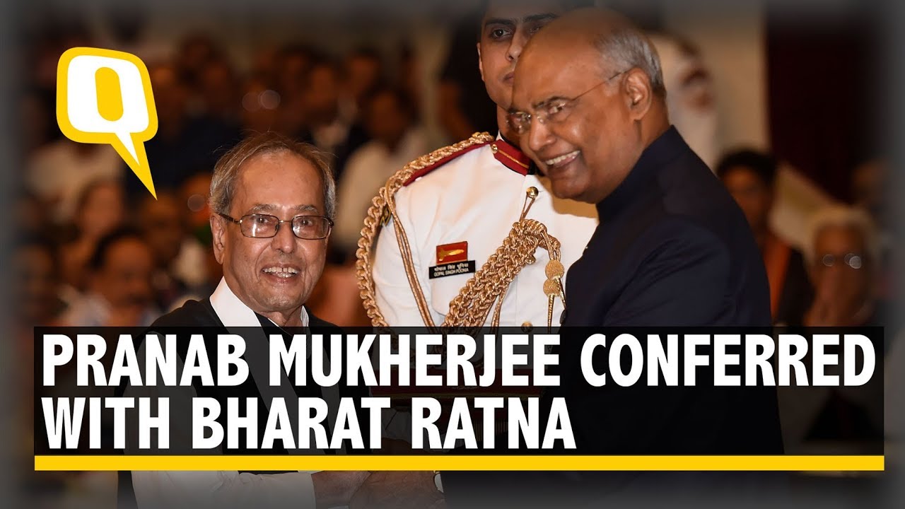 Former President Pranab Mukherjee Conferred With Bharat Ratna | The Quint
