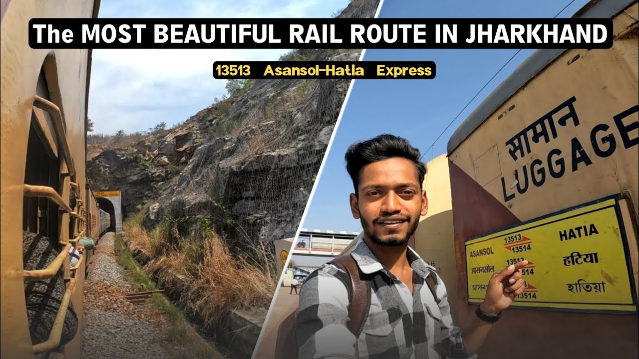 The Most Beutiful Railway Route In Jharkhand | Asansol Hatia Express | Your Biplab Vlogs