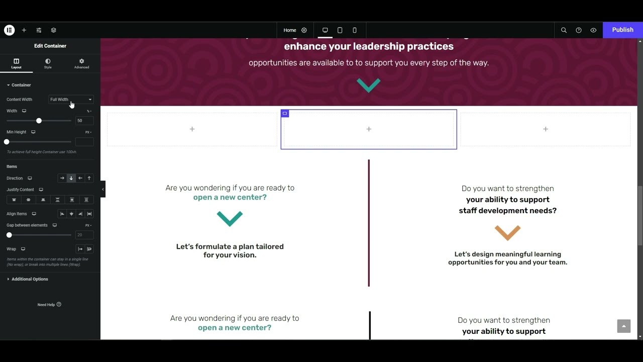 How to Create Vertical Line in Two Possible Way with the Latest Elementor Container