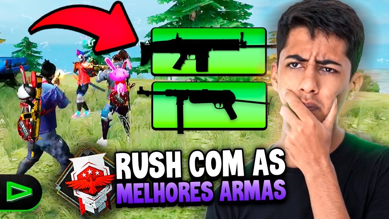 RANQUEADA COM AS MELHORES ARMAS DO FREE FIRE!!!