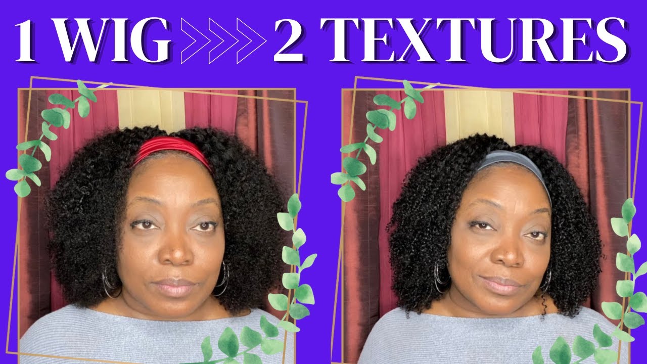 1 Wig ... 2 Textures - Kinky Curly Headband Wig | Luvme Hair