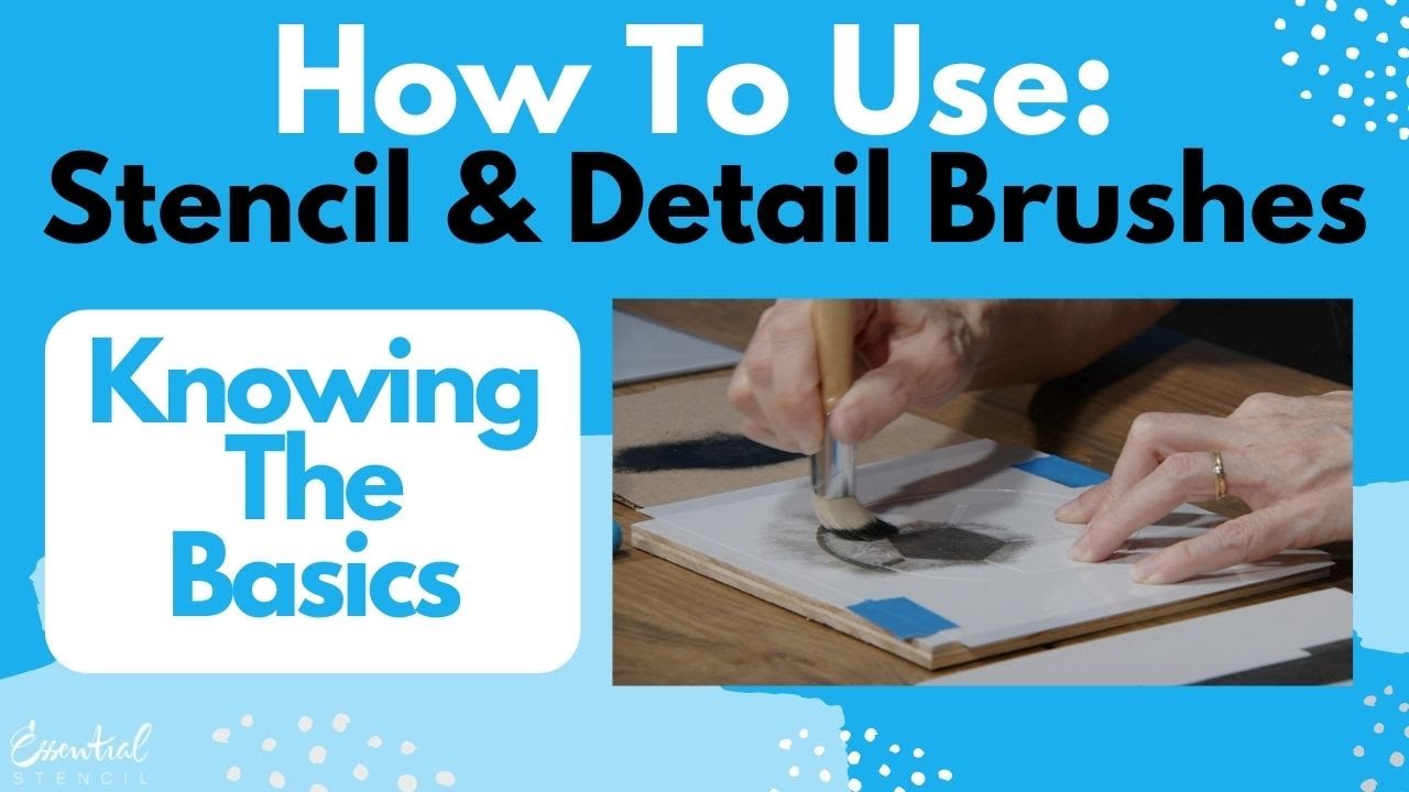 How to Use & Get The Best Results With Our Stencil and Detail Brushes