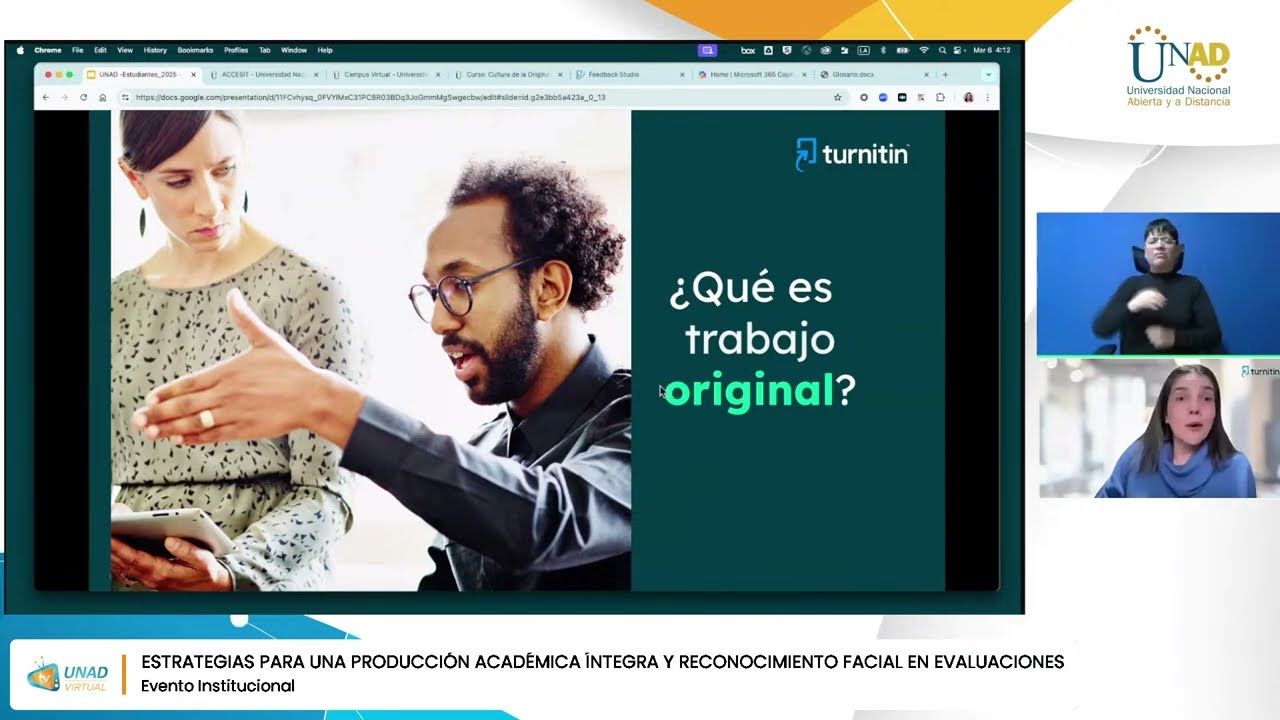 Estrategias para una Producción Académica Íntegra y Reconocimiento Facial en Evaluaciones
