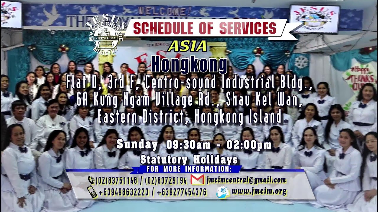 Watch!!! JMCIM Central Live Streaming of  FRIDAY SERVICE | MAY 24,  2024.