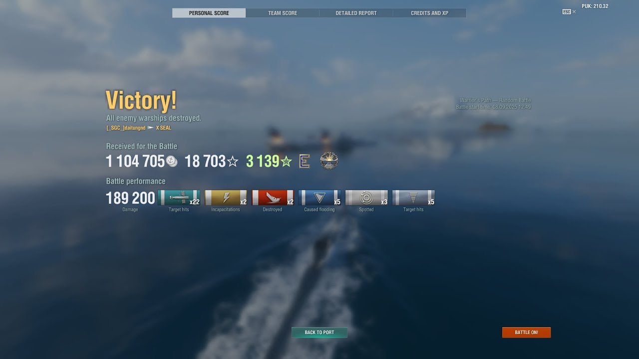 SEAL WOWS: Very hard hitting salvo. Expert Medal