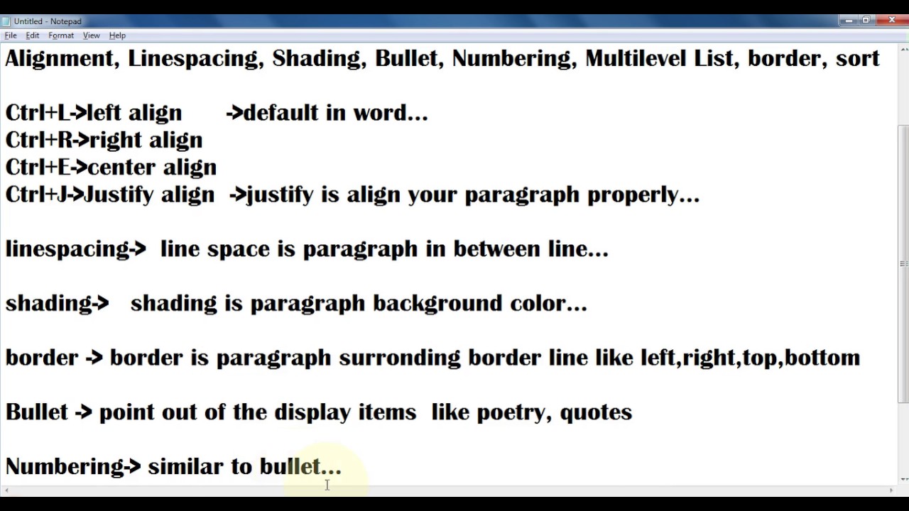 Paragraph Group In Home Tab