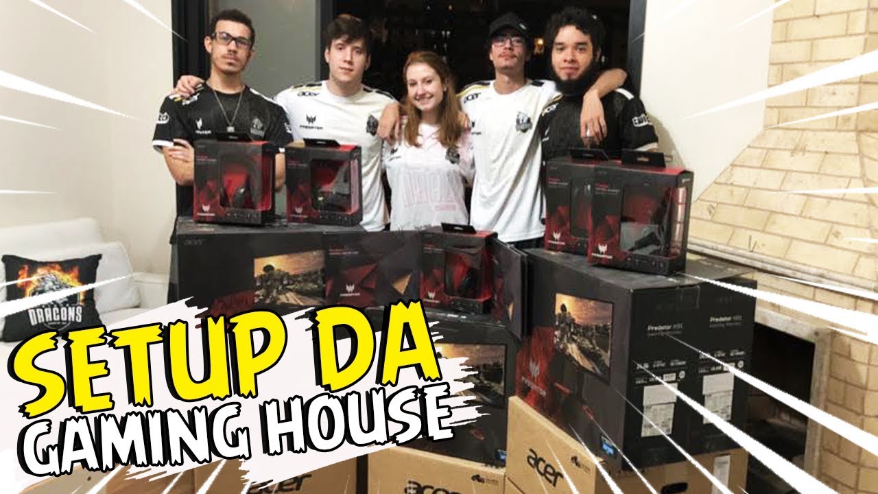 NOSSO SETUP DA GAMING HOUSE! 💻 BLACK DRAG&Atilde;O #28
