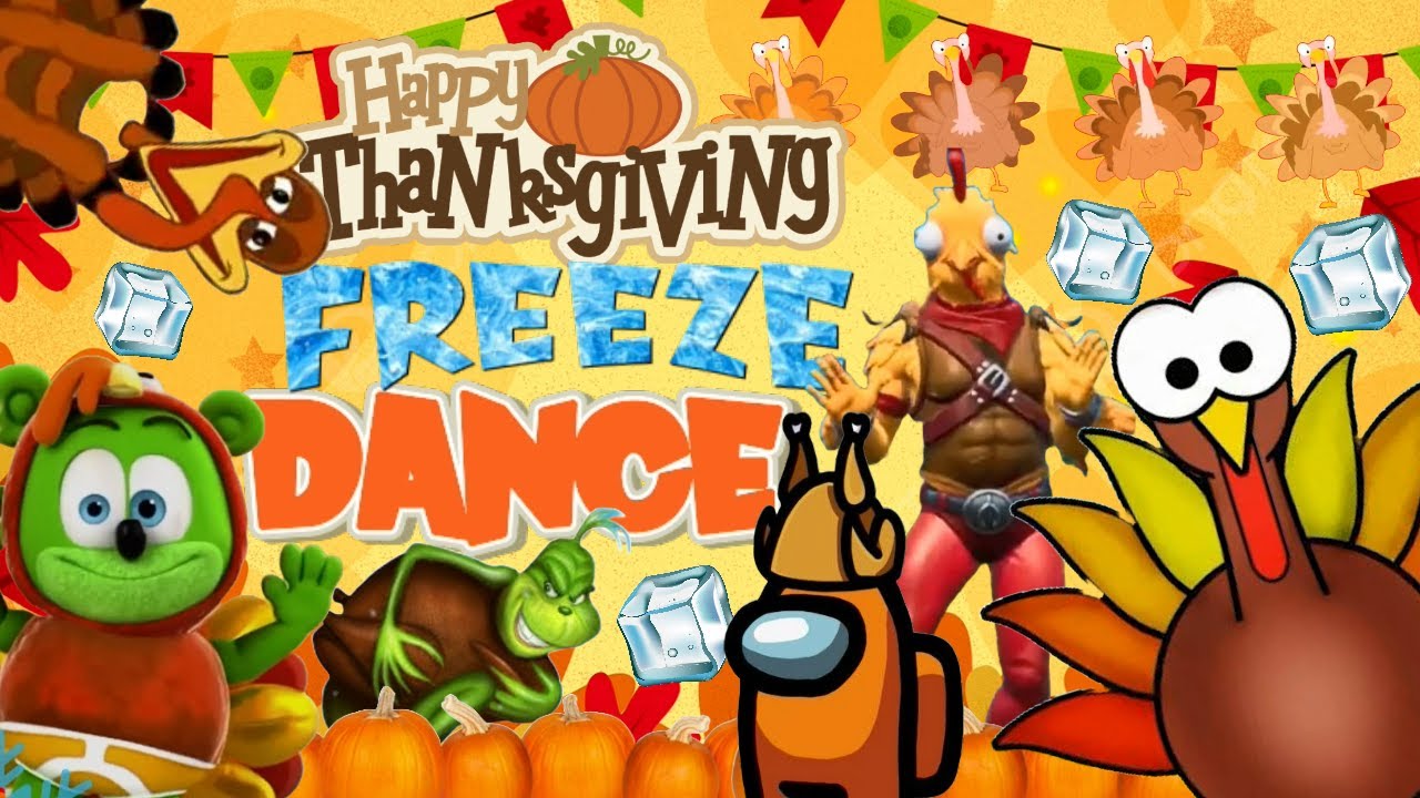 Turkey Freeze Dance | Thanksgiving Please Don't Move Song | Turkey Dance Freeze | PhonicsMan Fitness