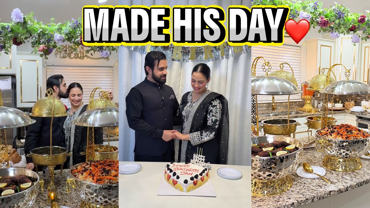 My Husband’s Birthday Celebration ❤️ | Cooking, Party & Family Dawat