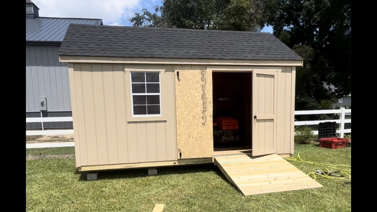 How to build a shed ramp