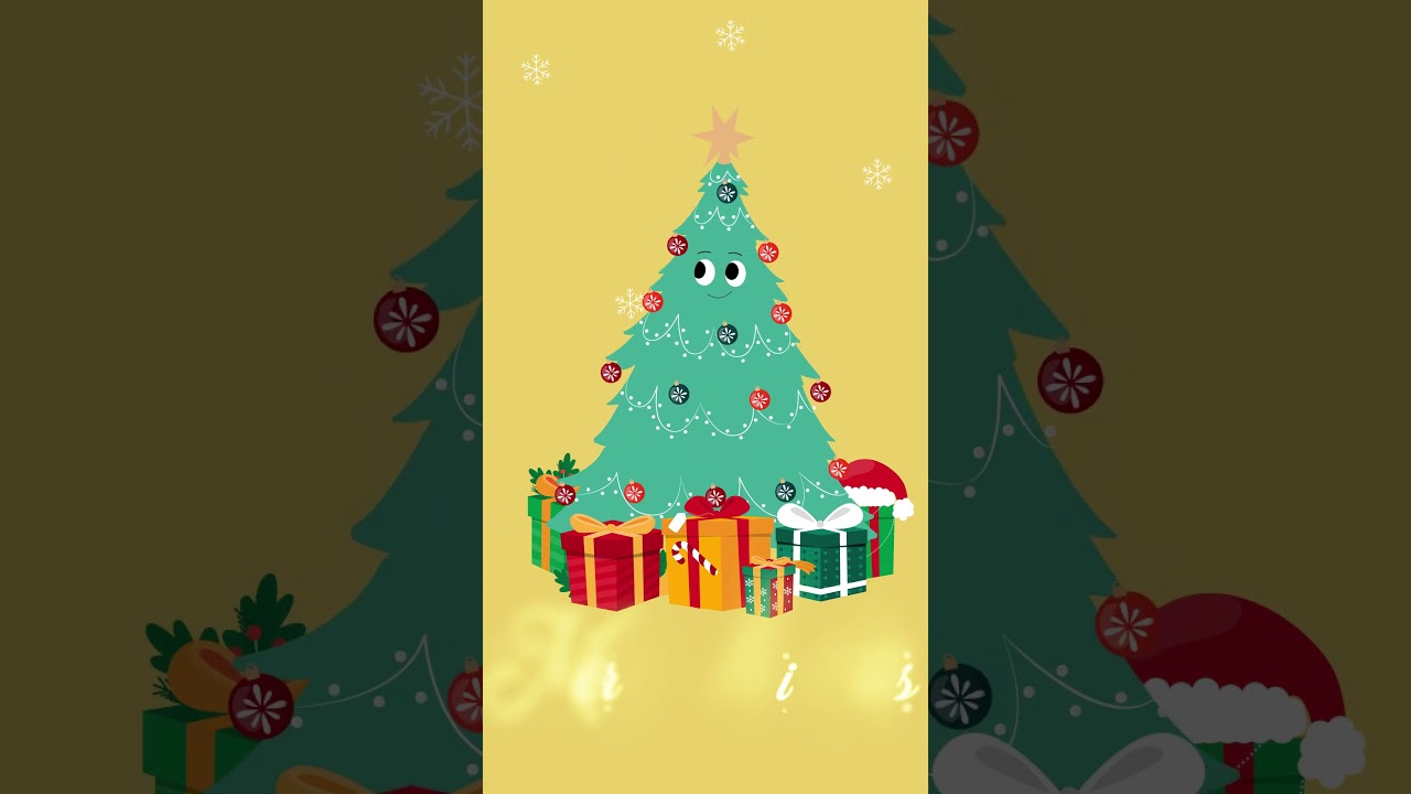 Christmas tree animation video #animation #merrychristmas cha