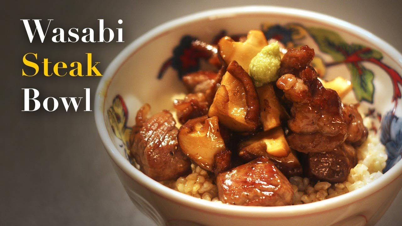 The Easiest & Tastiest Recipe | Wasabi Steak Bowl | Japanese Recipes