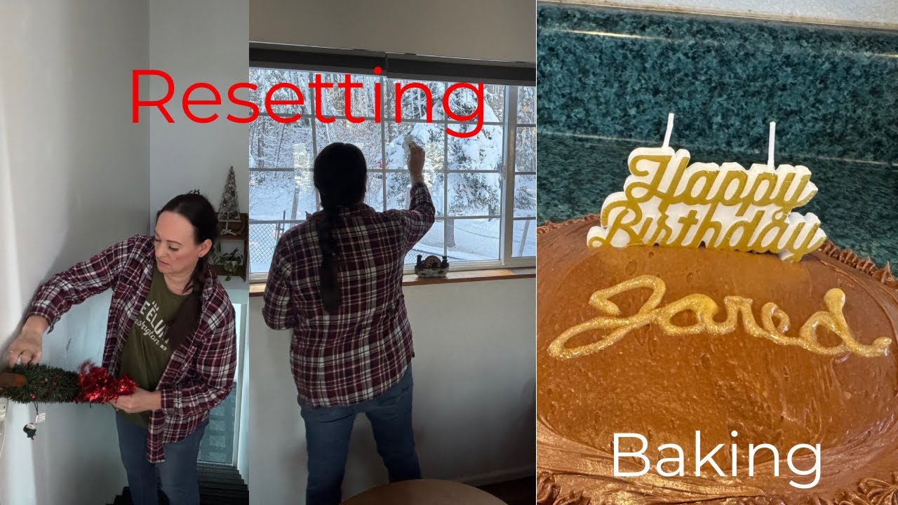 After Christmas Holiday Reset- Birthday Cake Baking!!