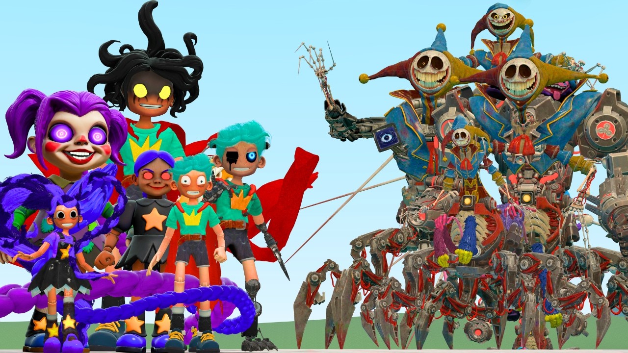 ALL PHASES OF RORY LOVECAPE & LILY LOVEBRAIDS Vs All PHASES OF PROTOTYPE In Garry's Mod
