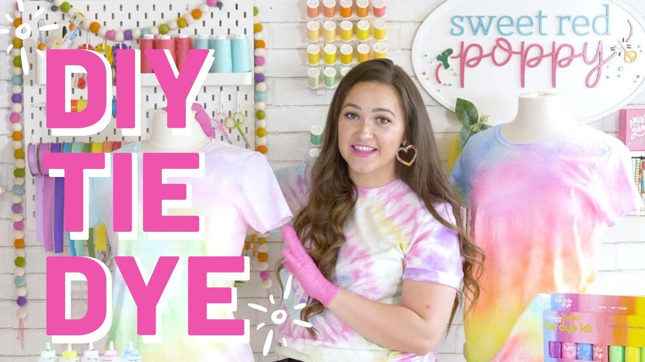 How to Make a DIY Pastel Tie Dye T-Shirt | Sweet Red Poppy